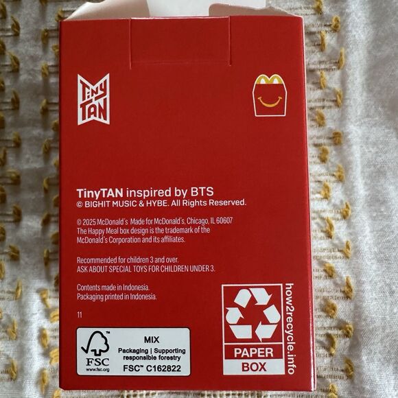 New! McDonald’s 2025 Tiny Tan x BTS #11 J-hope Happy Meal Figure Encore Edition - Picture 2 of 7
